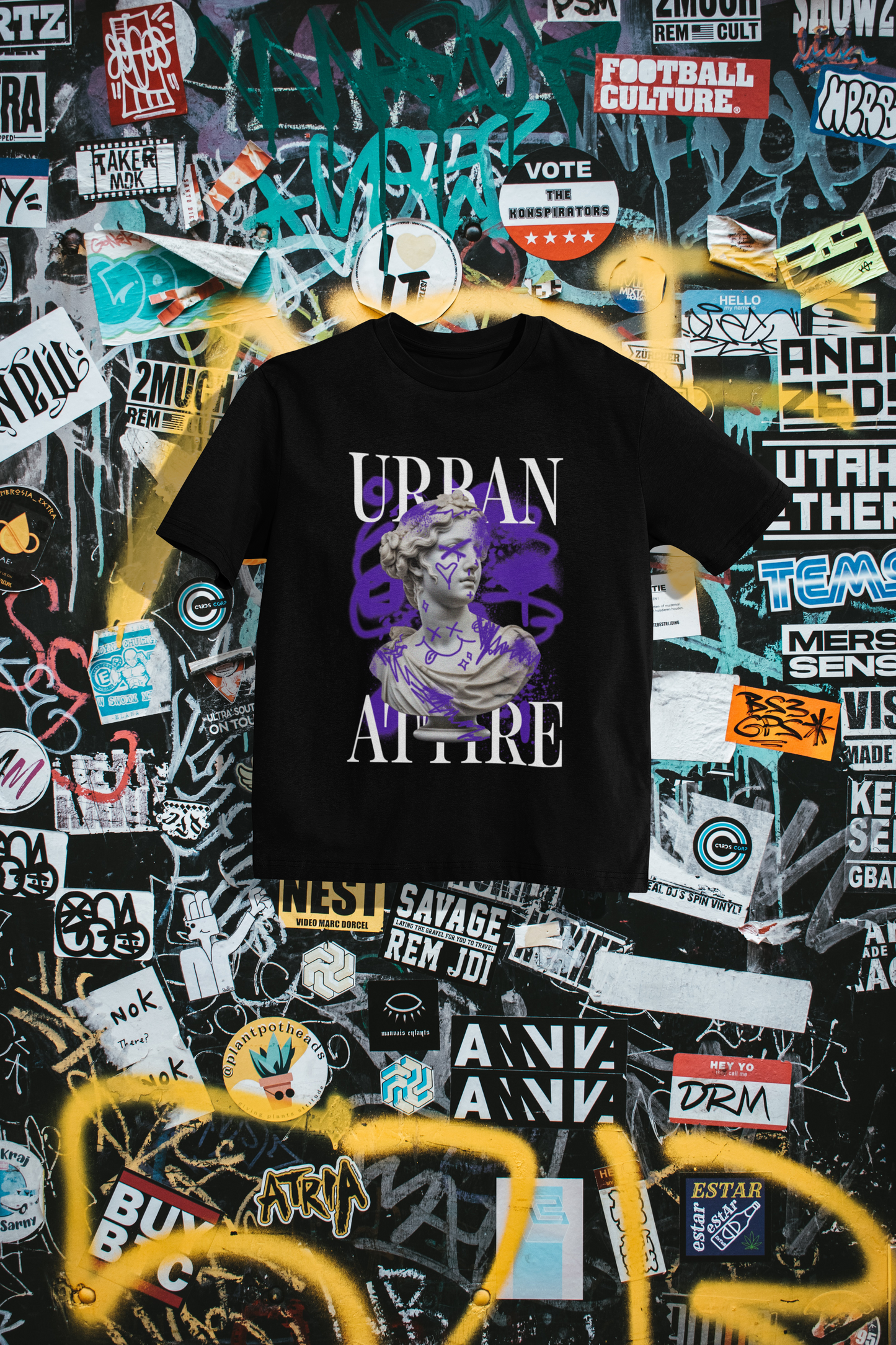 Graffiti Renaissance - Black, Purple Limited Tee